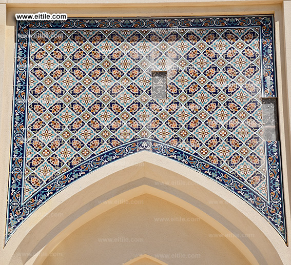 Oman, Sohar Sultan Qaboos mosque tile repair work, www.eitile.com