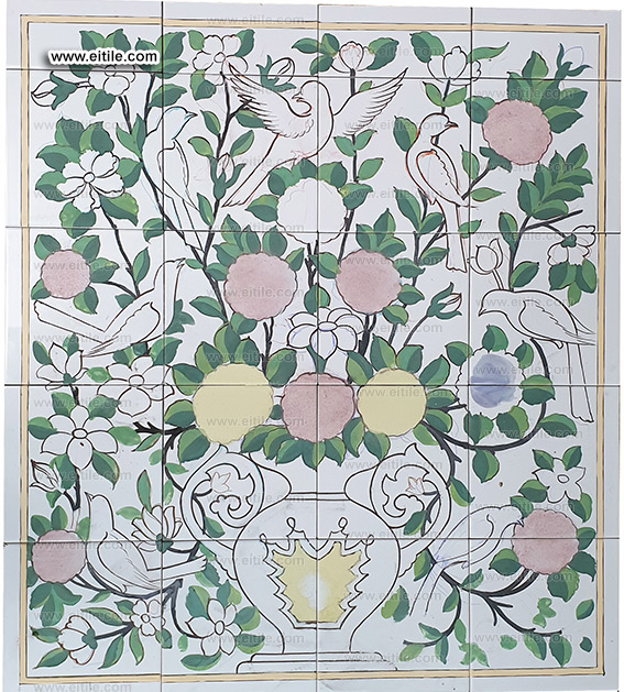 Iranian persian tile art, www.eitile.com