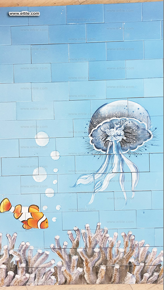 Handmade swimming pool ceramic tiles, www.eitile.com