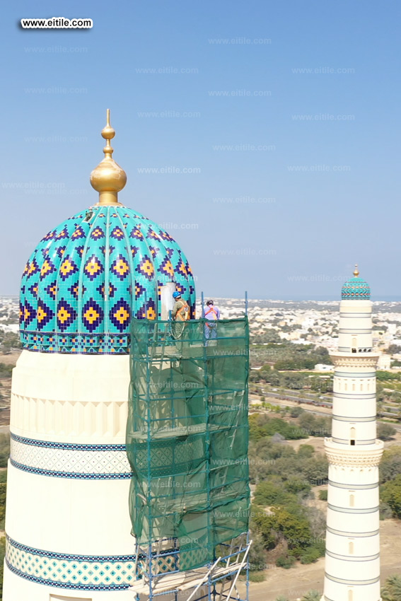 Mosque minaret tile supplier, www.eitile.com Mosque minaret tile supplier, www.eitile.com