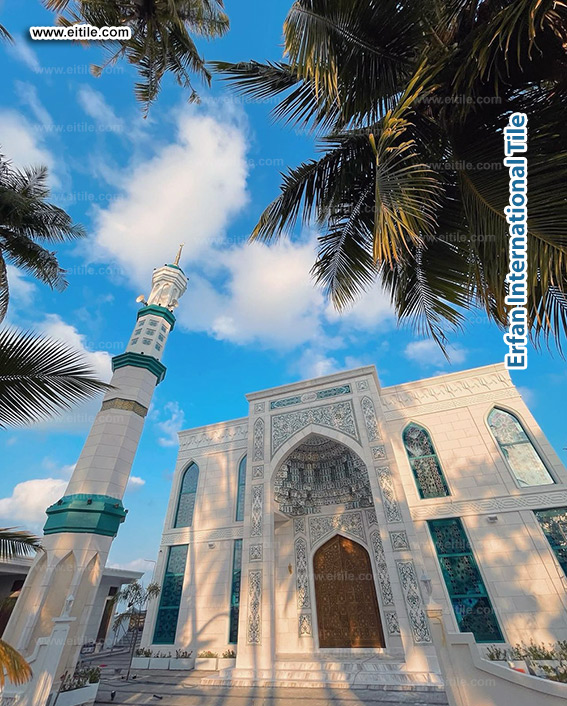 Islamic tile supplier for mosque of Mohammad Ali in Eydhafushi zone of Maldives, www.eitile.com Islamic tile supplier for mosque of Mohammad Ali in Eydhafushi zone of Maldives, www.eitile.com