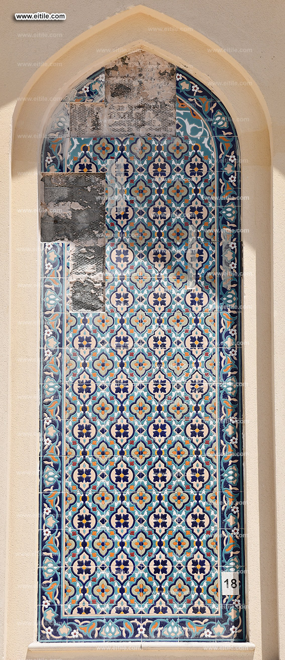Oman, Sohar Sultan Qaboos mosque tile repair work, www.eitile.com