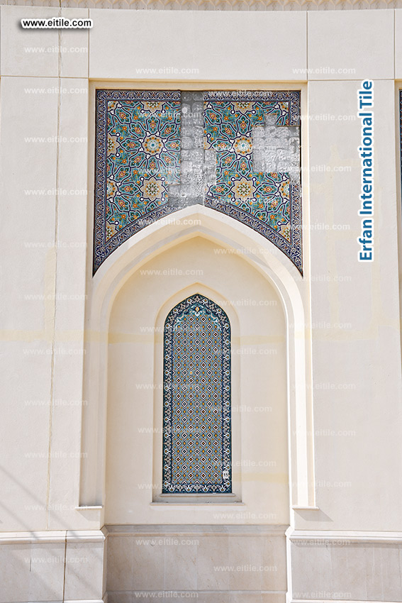 Eitile Restores Glazed Polychrome Tiles in Sohar Mosque, www.eitile.com Eitile Restores Glazed Polychrome Tiles in Sohar Mosque, www.eitile.com