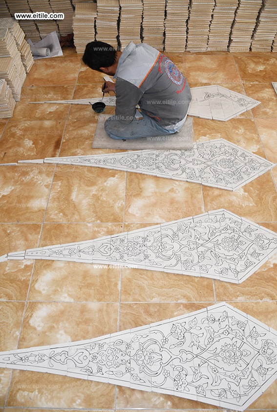 Mosque dome tile supplier, www.eitile.com