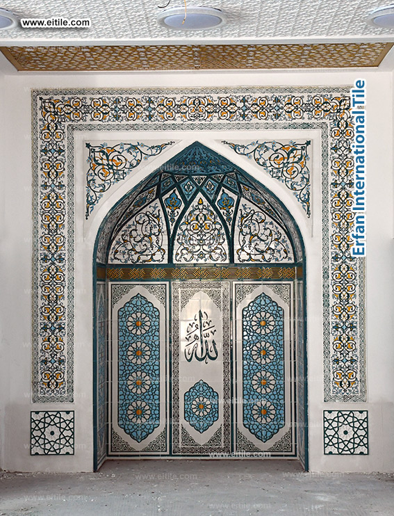 Islamic tiles supplier for Mosque Minbar, www.eitile.com