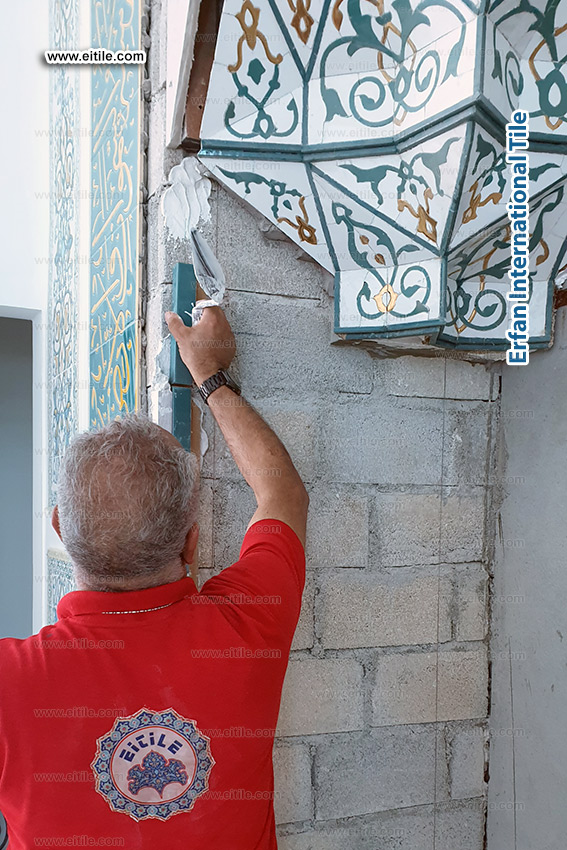 Islamic tile supplier for mosque of Mohammad Ali in Eydhafushi zone of Maldives, www.eitile.com