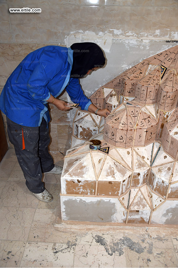 Muqarnas tile panel supplier, www.eitile.com