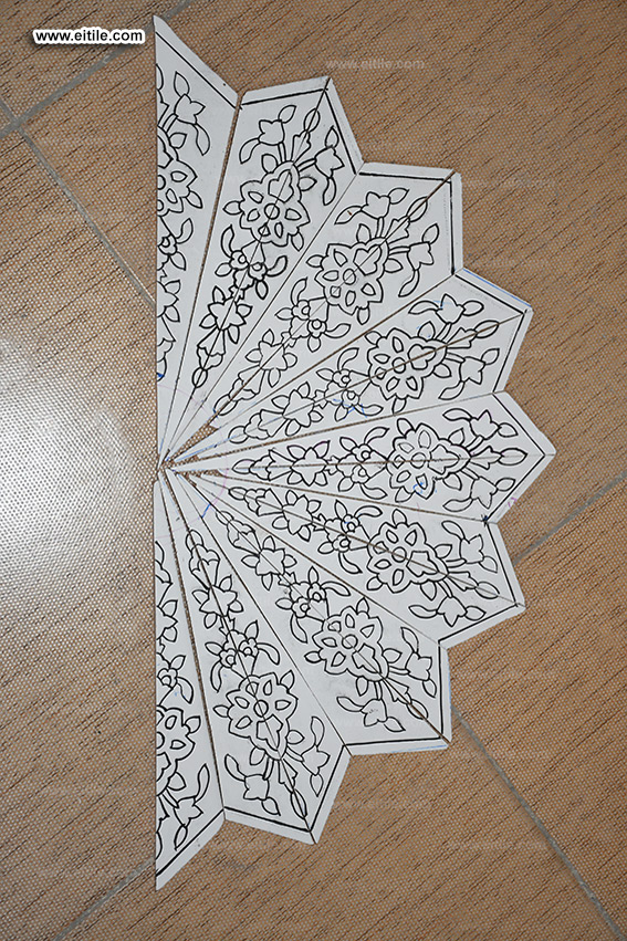 Mosque Mihrab Muqarnas tile panel supplier, www.eitile.com