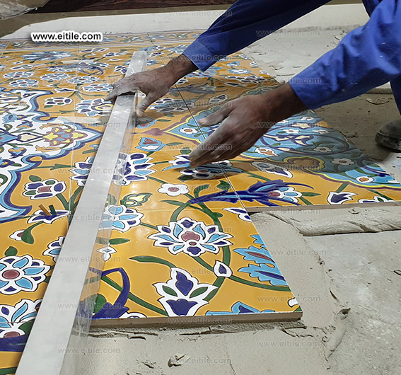 Persian carpet tiles for floor, www.eitile.com