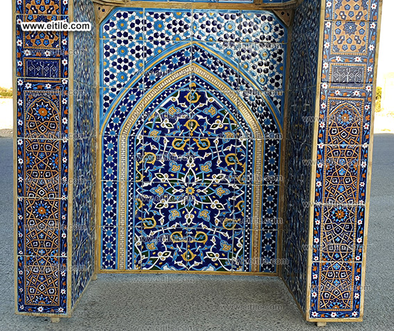 Mosque Mihrab Muqarnas tile panel designer and manufacturer, www.eitile.com