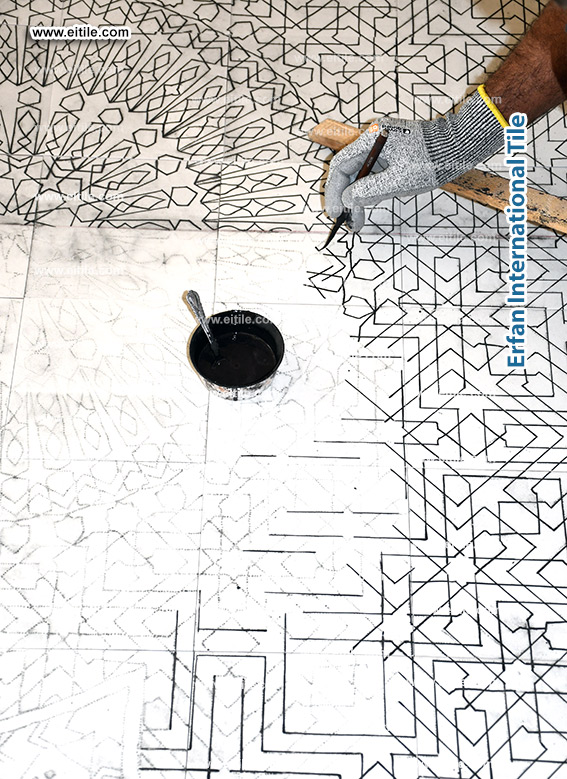 Custom handmade tile supplier in Girih design, www.eitile.com Custom handmade tile supplier in Girih design, www.eitile.com
