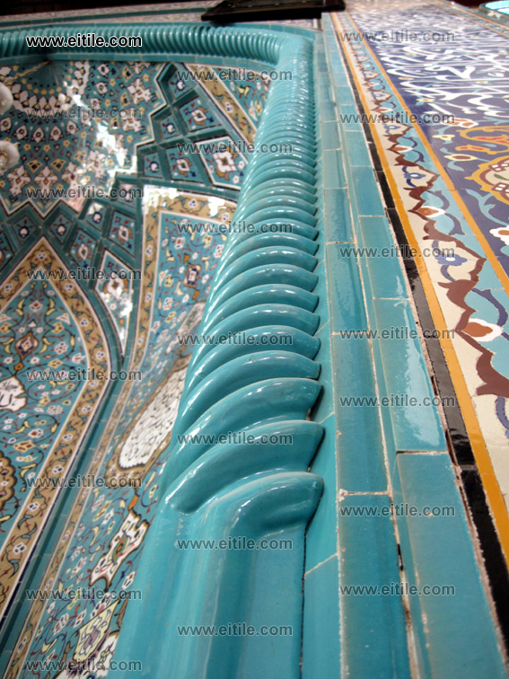 mosque ceramic tile decoration, iranian ceramic tiles for mosque, www.eitile.com