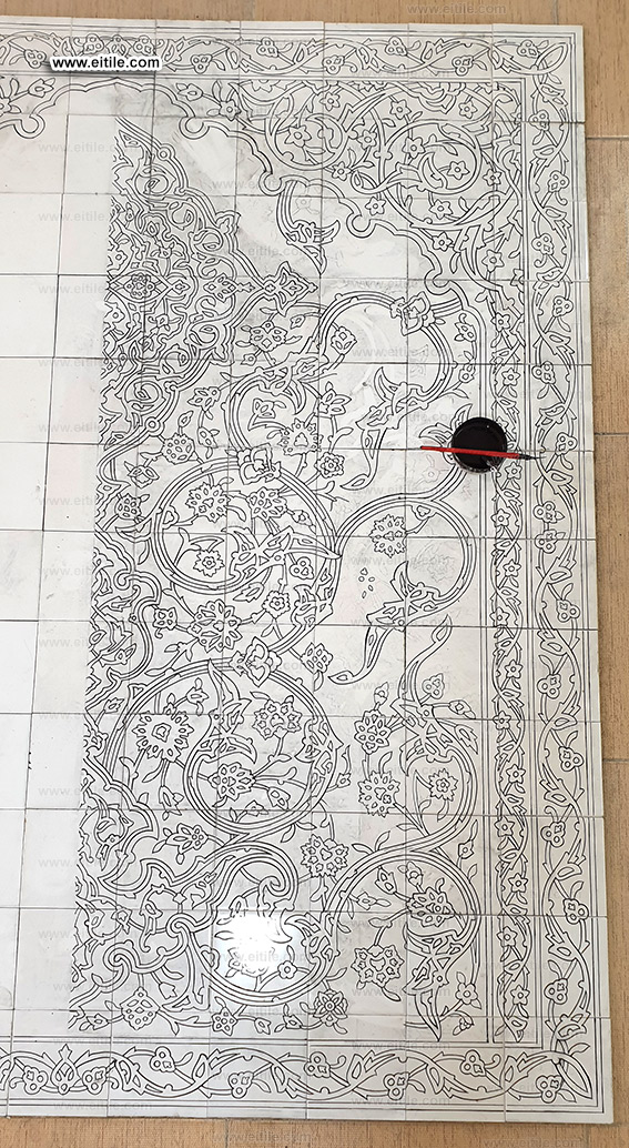 Iranian handmade Persian ceramic tile designer, www.eitile.com