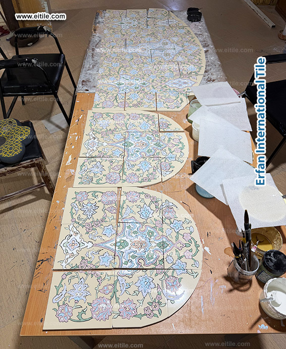 Choose every detail and create a handmade tile panel that is uniquely yours. &mdash; www.eitile.com