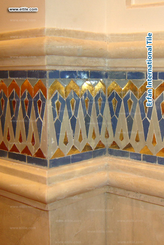 Luxury handmade floral tiles by EITile—crafted for palaces, delivered worldwide, www.eitile.com