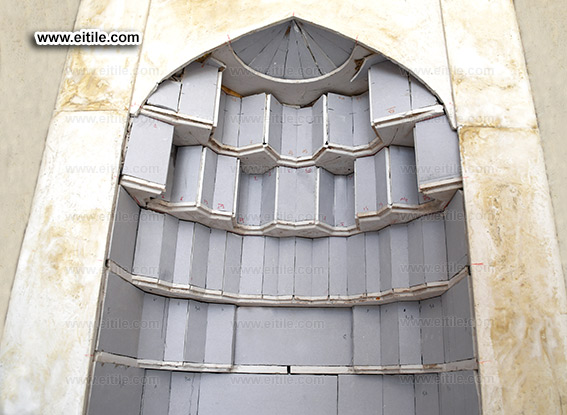 Muqarnas tile molding, www.eitile.com