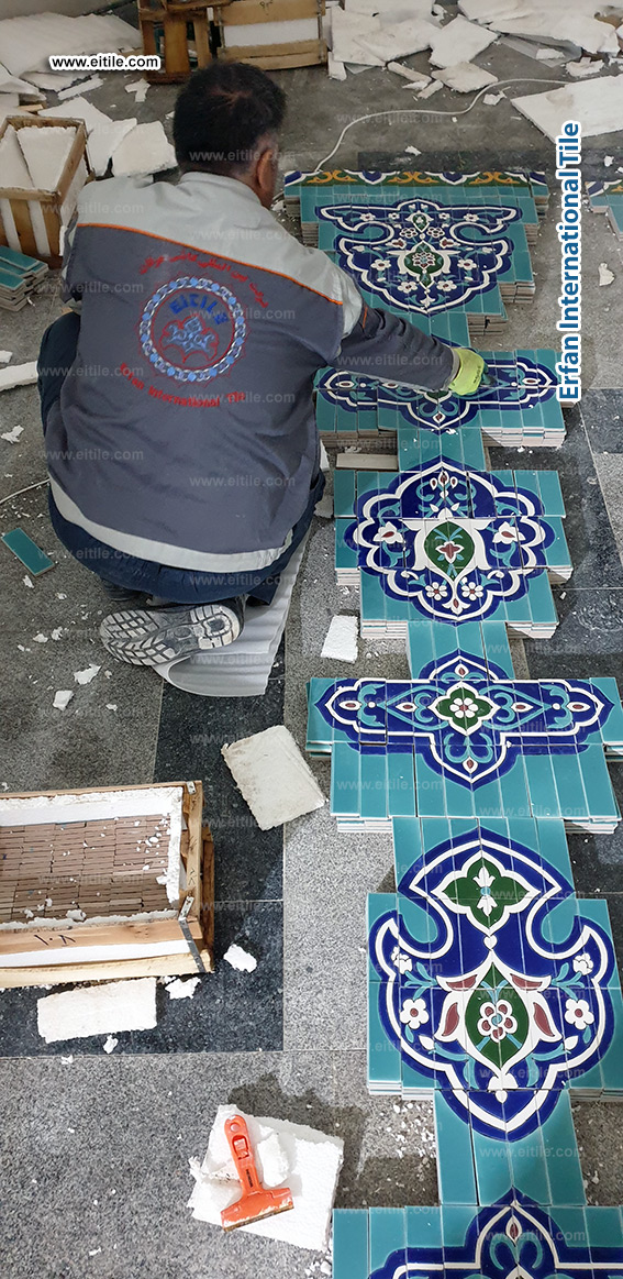 Dome tile renovation work company in Uzbekistan, www.eitile.com 