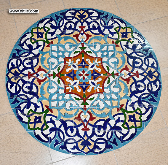 Handmade circle frame wall tile supplier, www.eitile.com