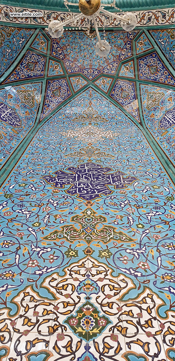 Mosque Mihrab / Minbar Moarragh Mosaic Tile Decoration, www.eitile.com