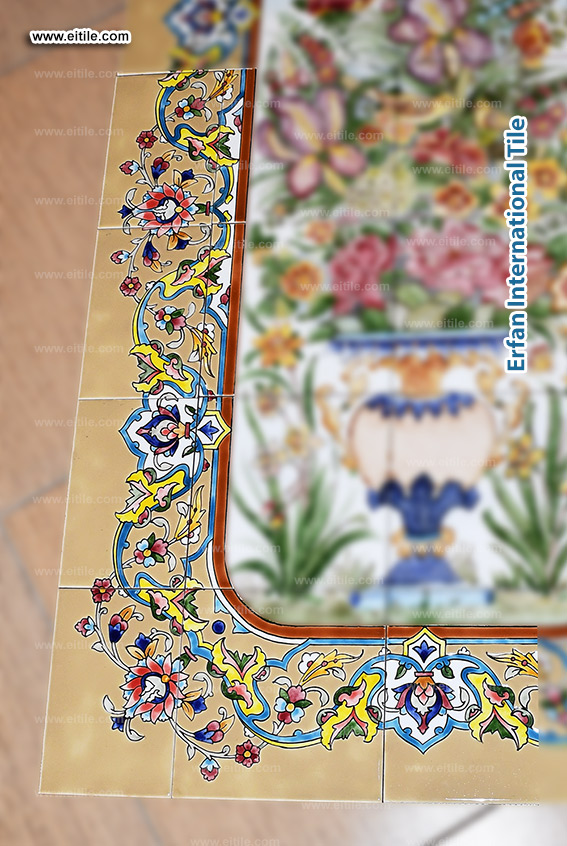 Decorative handmade edge tiles for interiors, www.eitile.com