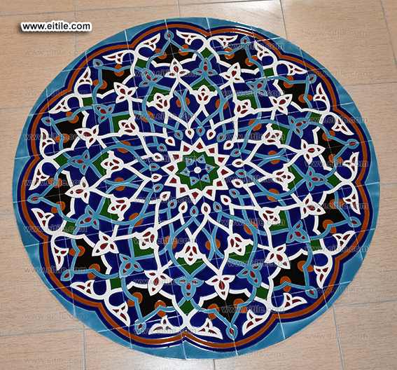 Handmade circle frame wall tile supplier, www.eitile.com
