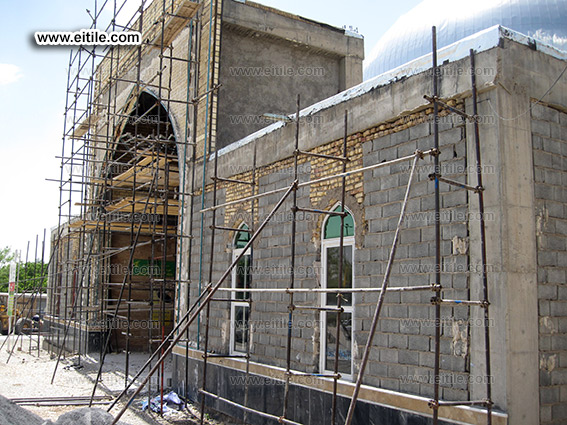 Grand mosque tile installation, www.eitile.com Grand mosque tile installation, www.eitile.com