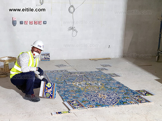 Qatar, Doha OASIS Mix-Use Complex restaurant handmade carpet tile manufacturer, www.eitile.com