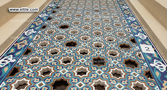 Oman, Sohar Sultan Qaboos mosque tile repair work, www.eitile.com