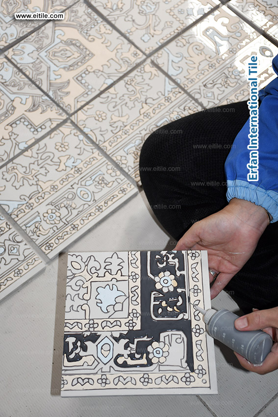 Eitile designs, manufactures, and installs custom carpet-design ceramic tiles with full global support for architectural and decorative flooring projects, www.eitile.com