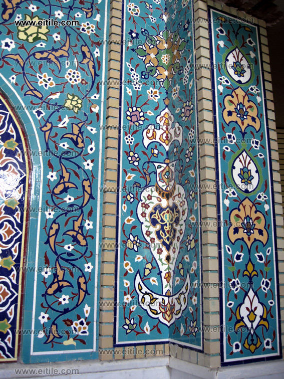 mosque ceramic tile decoration, iranian ceramic tiles for mosque, www.eitile.com