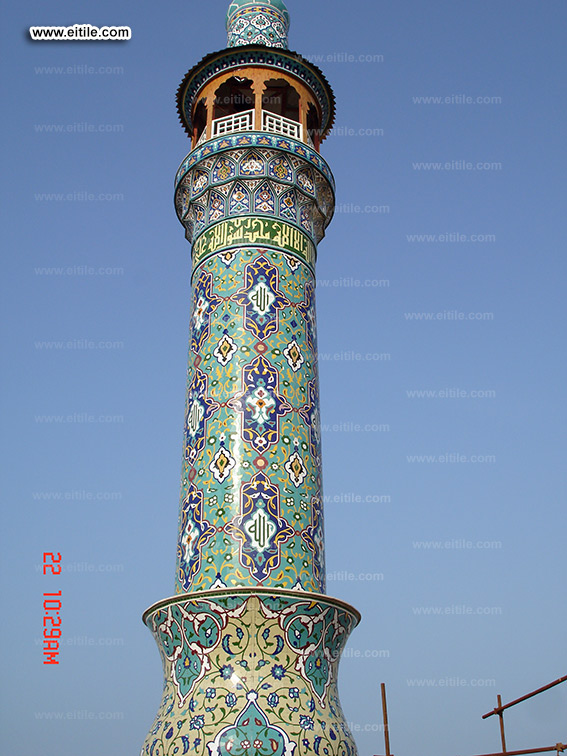 Mosque minaret tile supplier, www.eitile.com Mosque minaret tile supplier, www.eitile.com