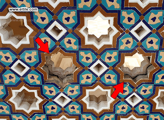 Oman, Sohar Sultan Qaboos mosque tile repair work, www.eitile.com
