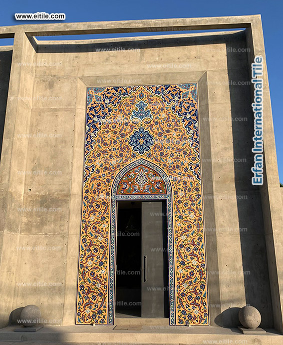 Handmade tiles for entrance door decoration, www.eitile.com
