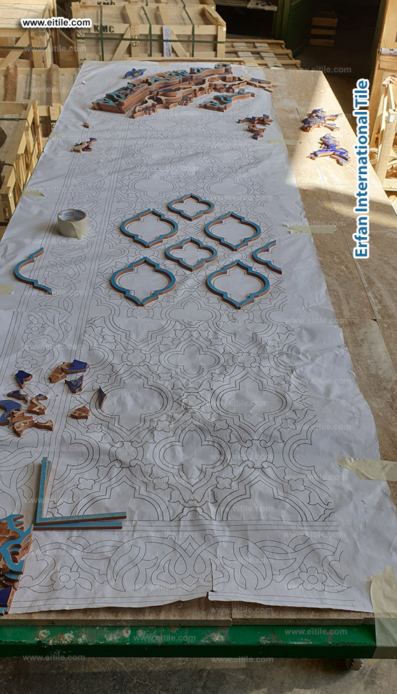 Waterjet-Cut Marble and Ceramic Mosaic Tile Artwork &ndash; www.eitile.com