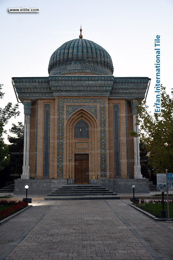 Samarkand Imam Al Moturidi's mausoleum tile work, www.eitile.com