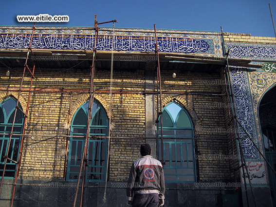 Mosque tile for entrance and facade, www.eitile.com