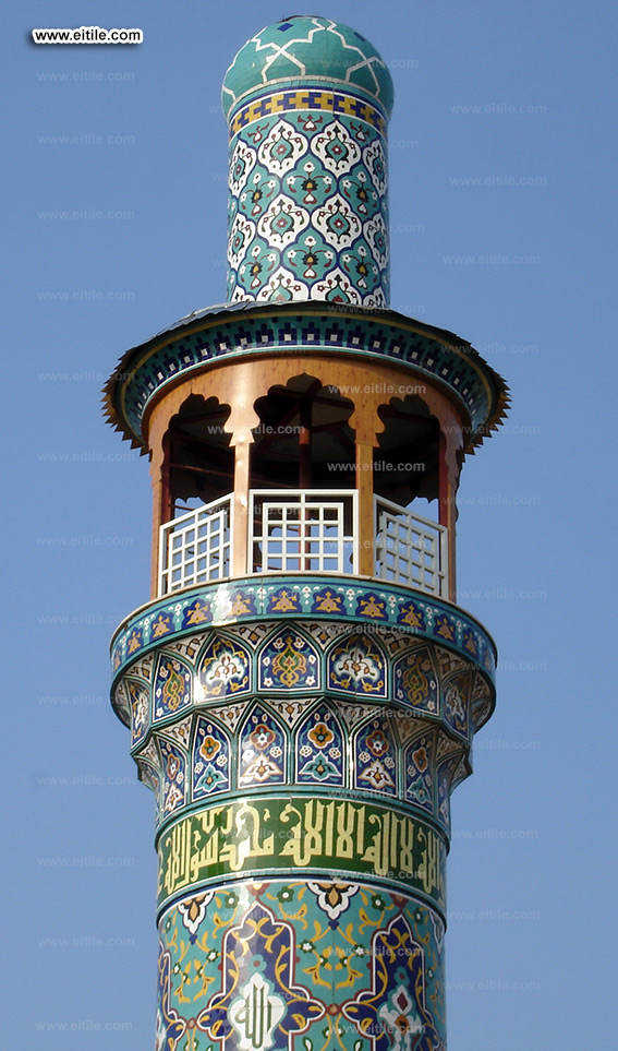 Mosque minaret tile supplier, www.eitile.com Mosque minaret tile supplier, www.eitile.com