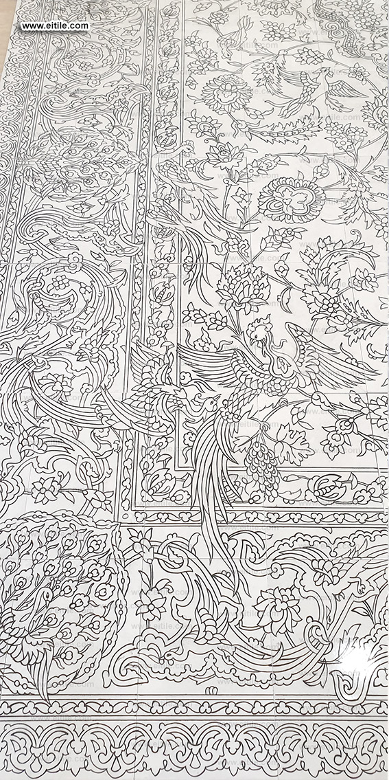 Handmade carpet design ceramic tile, www.eitile.com