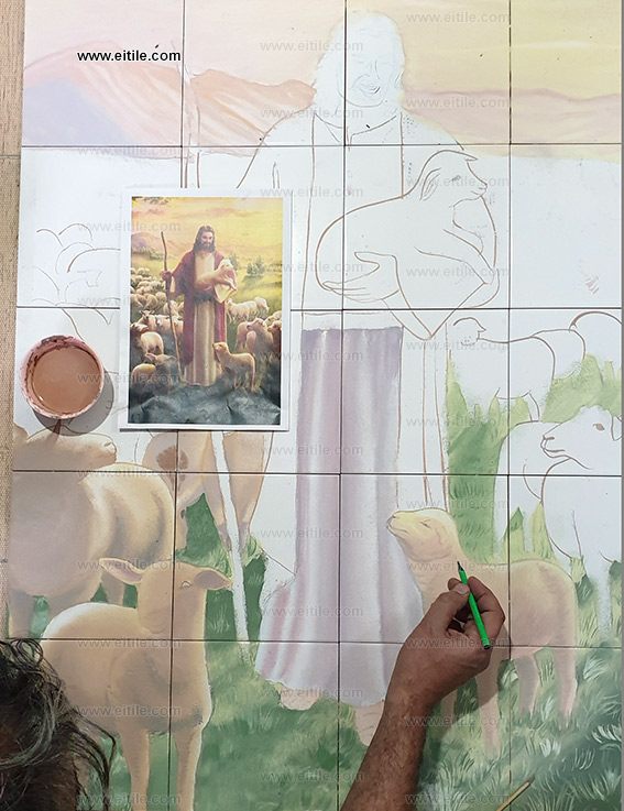 Drawing on tile, www.eitile.com