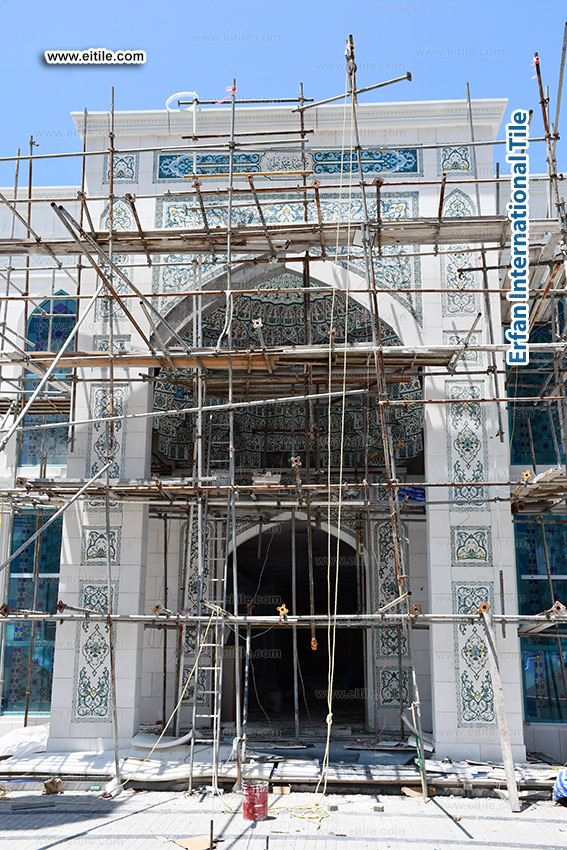 Mukarnas tile supplier for Mohammed Ali Mosque in Eydhafushi mosque, Maldives, www.eitile.com Mukarnas tile supplier for Mohammed Ali Mosque in Eydhafushi mosque, Maldives, www.eitile.com