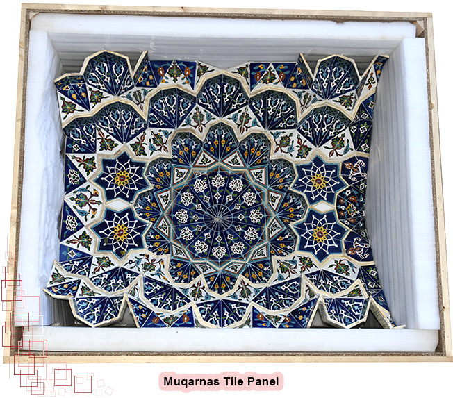 Unique artistic Muqarnas tile work, www.eitile.com