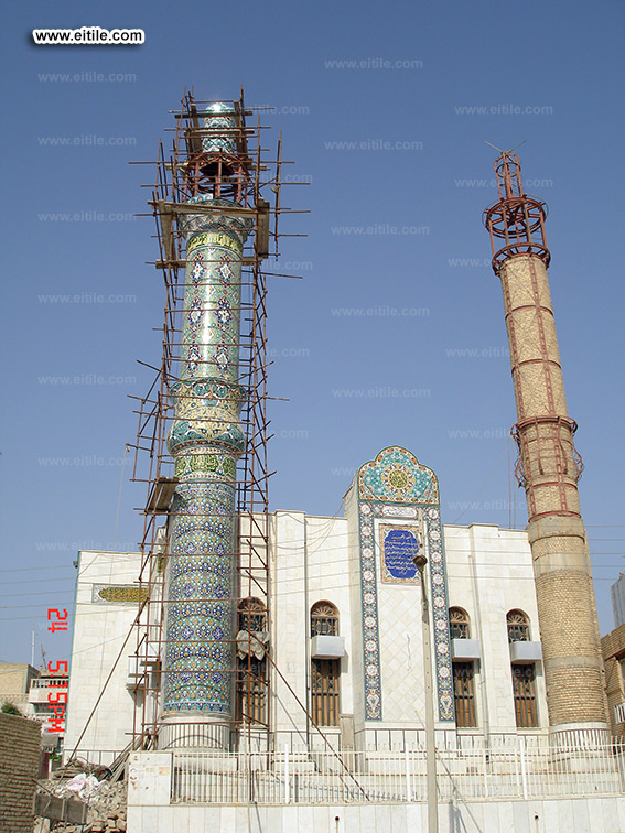 Mosque minaret tile supplier, www.eitile.com Mosque minaret tile supplier, www.eitile.com