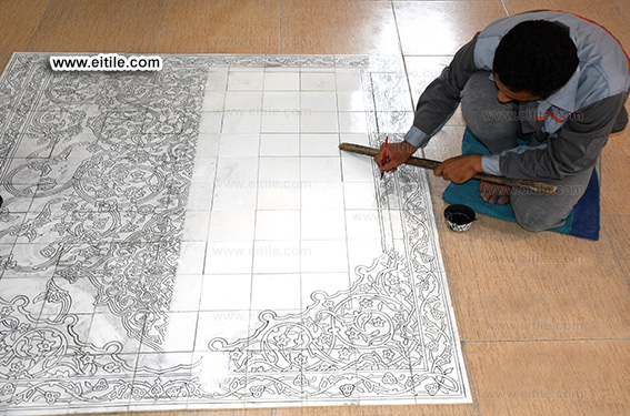 Iranian handmade Persian ceramic tile designer, www.eitile.com