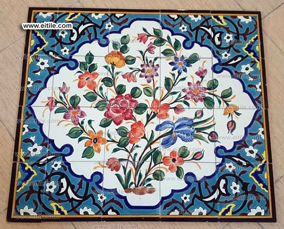 wall frame made with handmade tiles, www.eitile.com wall frame made with handmade tiles, www.eitile.com