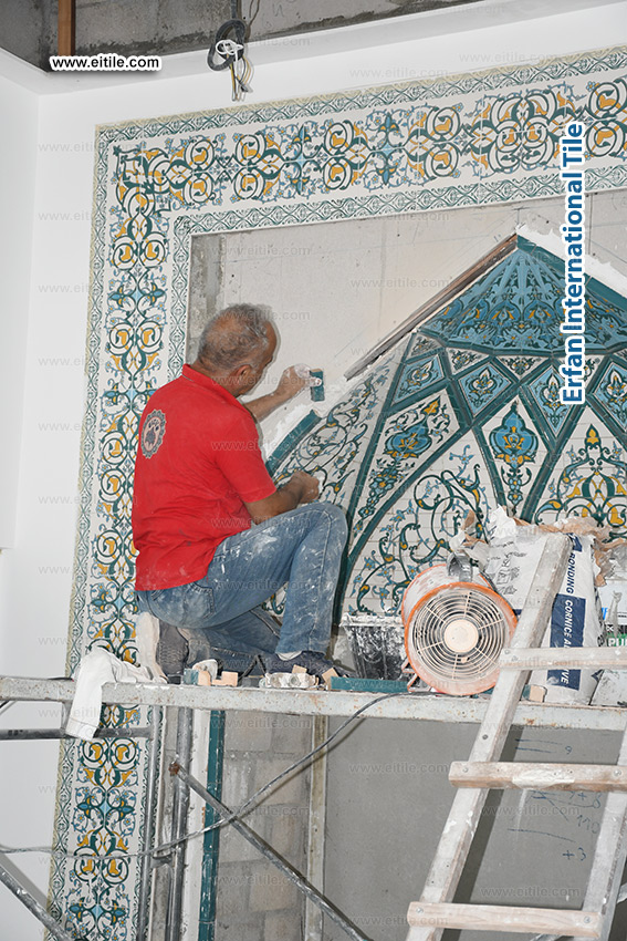 Islamic tiles supplier for Mosque Mihrab, www.eitile.com