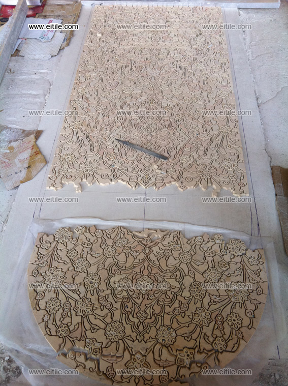 Handmade tile panel work processes, www.eitile.com