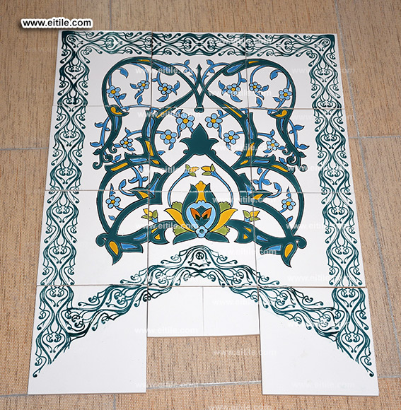 Supplier of Islamic tile panels for mosque decoration, www.eitile.com