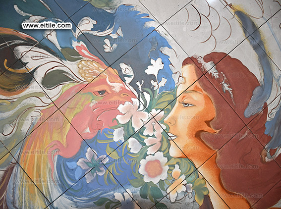 Prof. Farshchiyan paintings on tile panel, www.eitile.com