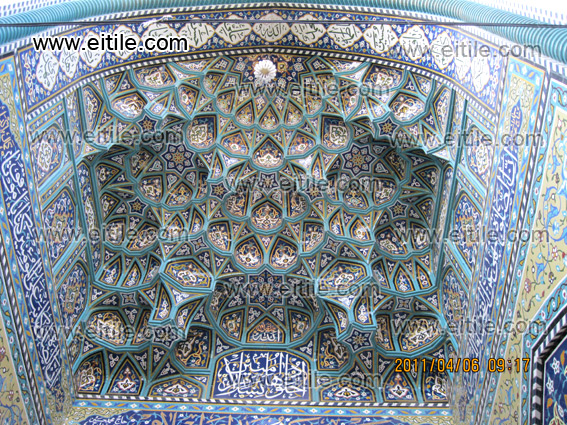 Mogharnas / Muqarnas mosaic tile, entrance door ceiling, www.eitile.com