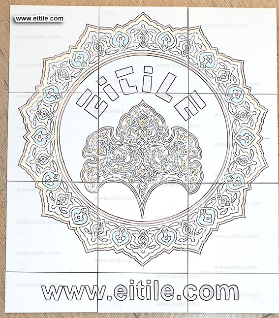 Designing and manufacturing company logo on handmade tiles, www.eitile.com